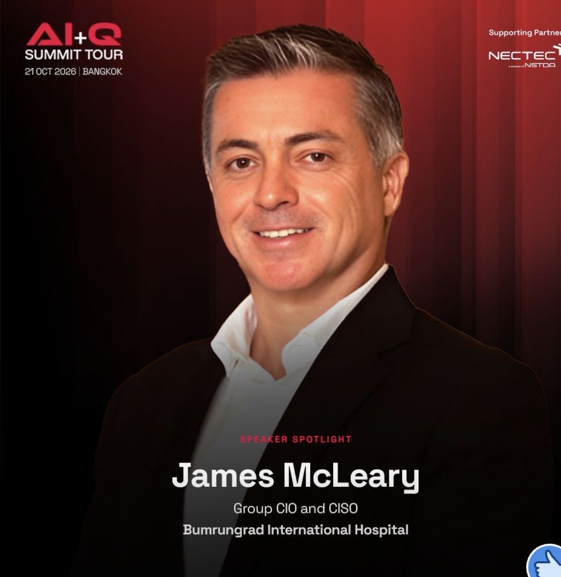 James McLeary — AI+Q Summit Tour Bangkok 2026