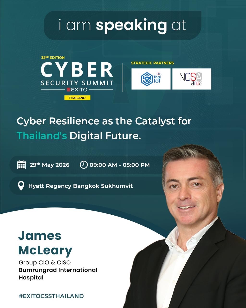 James McLeary — Cyber Security Summit Thailand