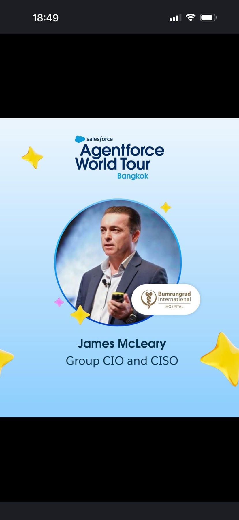 James McLeary — Salesforce Agentforce World Tour Bangkok